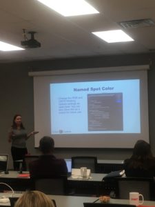 Image of Shelby teaching at Color Management 101