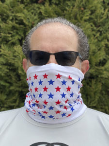 Image of ChroMasks Gaiter style mask Stars design