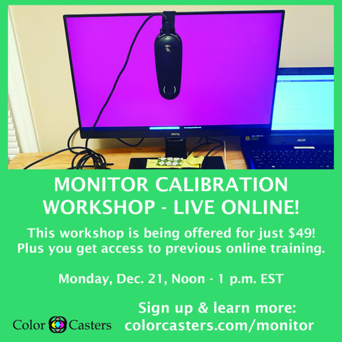 Image of Monitor Calibration workshop newer