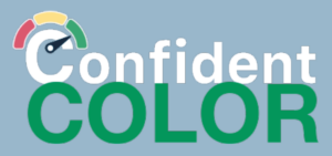 Image of Confident Color Logo blue background