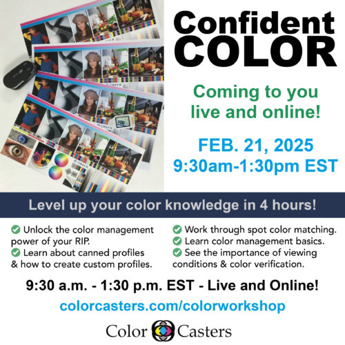 Image of Confident Color Online Feb. 21st